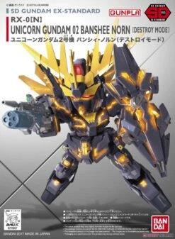 BANDAI GUNPLA SD GDM EX-STD015 UNICORN 02 BANSHEE GUNDAM