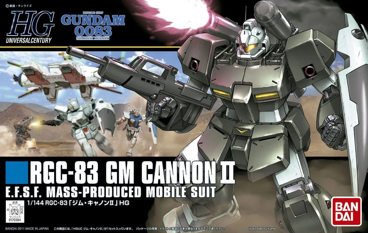 BANDAI GUNPLA HGUC 1/144 GM CANNON