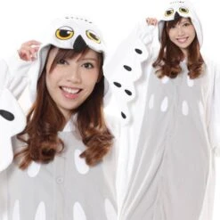 KIGURUMI PYJAMA L HIBOUX BLANC 2815