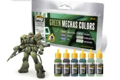 AMMO BY MIG JIMENEZ GREEN MECHAS COLORS SET 7149