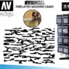 VALLEJO STENCIL STCAM004 PIXELATED MODERN CAMO 2 VALLEJO STENCIL STCAM004 PIXELATED MODERN CAMO -Célèbre Jouets Magasin 72627