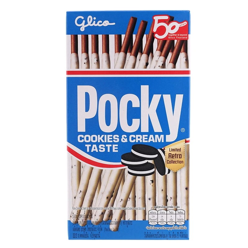 GLICO POCKY CREAM ET COOKIES 45g 3 GLICO POCKY CREAM ET COOKIES 45g