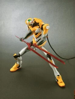 BANDAI EVA83694 EVANGELION MAQUETTE NEW MOVIE HG EVANGELION 00 JAUNE ET BLANC -Célèbre Jouets Magasin eva02 eva 00 proto type 5