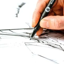 MOLOTOW BLACKLINER ETUI SET 3 4PCS -Célèbre Jouets Magasin feutre molotow blackliner brush s precision