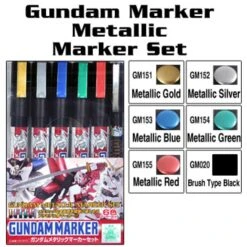 BANDAI GUNPLA MARKER GUNDAM SET METALLIC
