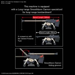 BANDAI ES75684 HG 1/48 JUGGERNAUT LONG RANGE CANNON -Célèbre Jouets Magasin hg juggernaut long range cannon o5