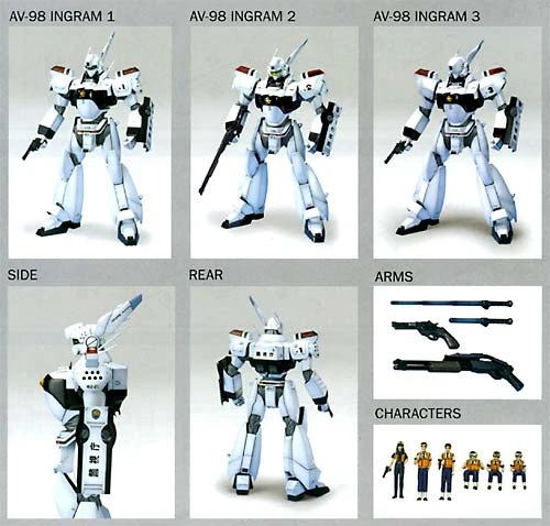 BANDAI PAT51467 PATLABOR MAQUETTE MG 1/35 INGRAM SPECIAL SET 4 BANDAI PAT51467 PATLABOR MAQUETTE MG 1/35 INGRAM SPECIAL SET – Image 2