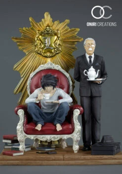 ONIRI CRÉATIONS DEATH NOTE DIORAMA L & WATARI -Célèbre Jouets Magasin l death note statue oniri creations oniri death note l