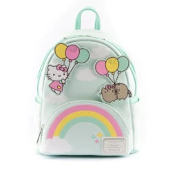 HELLO KITTY LOUNGEFLY MINI SAC A DOS PUSHEEN X BALLOONS AND RAINBOW