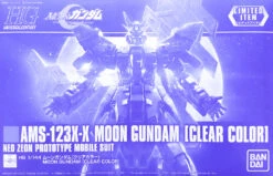 BANDAI HGUC 1/144 AMS-123X-X MOON GUNDAM (CLEAR COLOR)