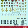 Bandai 1 PACK DECAL DECAL N°16 MG MULTI FEDERATION