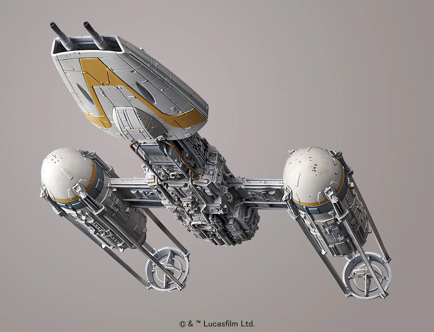 BANDAI STAR WARS MAQUETTE 1/72 Y-WING STARFIGHTER 22 CM 9 BANDAI STAR WARS MAQUETTE 1/72 Y-WING STARFIGHTER 22 CM – Image 7