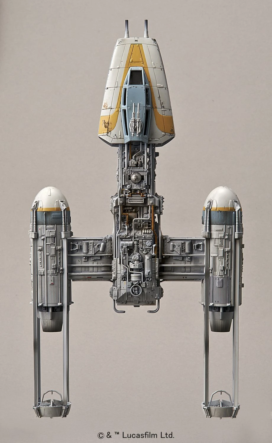 BANDAI STAR WARS MAQUETTE 1/72 Y-WING STARFIGHTER 22 CM 10 BANDAI STAR WARS MAQUETTE 1/72 Y-WING STARFIGHTER 22 CM – Image 8
