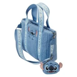 Disney Loungefly Tote Bag Stitch Plush With Coin -Célèbre Jouets Magasin wdtb2899 lfdisneystitchpluscrossbodywithcoinbag4767quarter