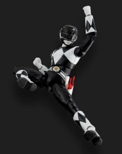 FLAME TOYS Power Rangers Figurine Furai Model Plastic Model Kit Black Ranger 13 Cm