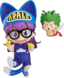 GOODSMILE DR. SLUMP FIGURINE NENDOROID ARALE NORIMAKI CAT EARS VER. & GATCHAN 10 CM